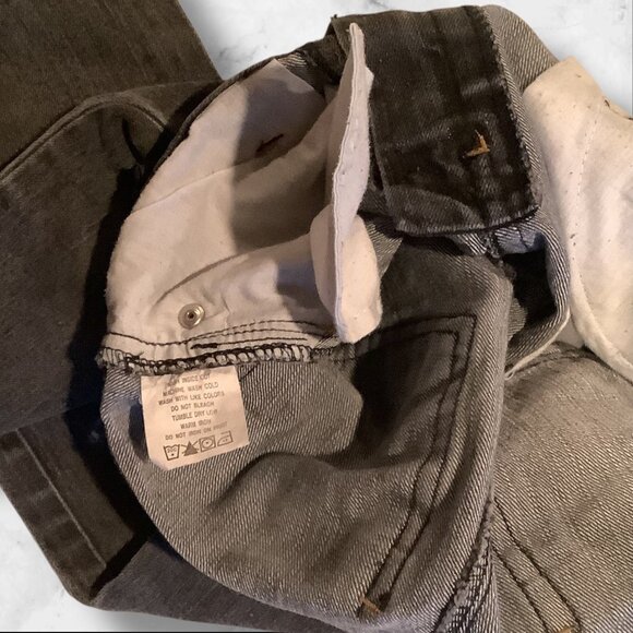 PellePelle Girls Size 6X Black Jeans With Belle Belle Design & Embroidered Cuffs - Picture 6 of 16